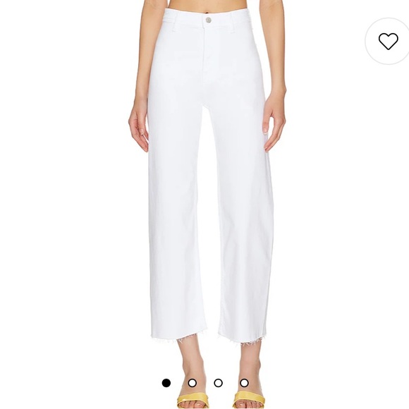 pistola Denim - NWT Pistola Penny High Rise Wide Leg Cropped Jeans in Blizzard